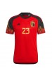 Fotbalové Dres Belgie Michy Batshuayi #23 Domácí Oblečení MS 2022 Krátký Rukáv